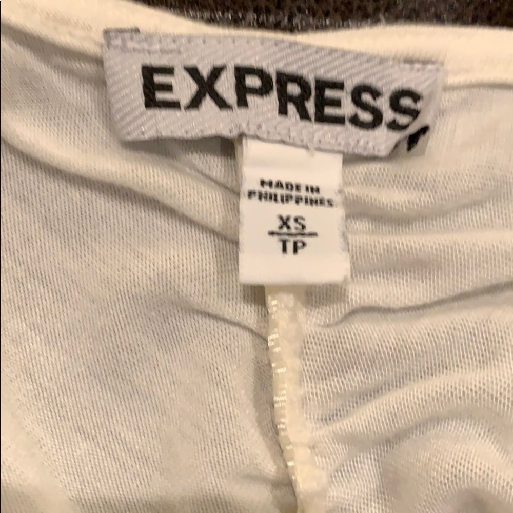 Express Ruched Top in Creamy White Jersey XS - Picture 5 of 6